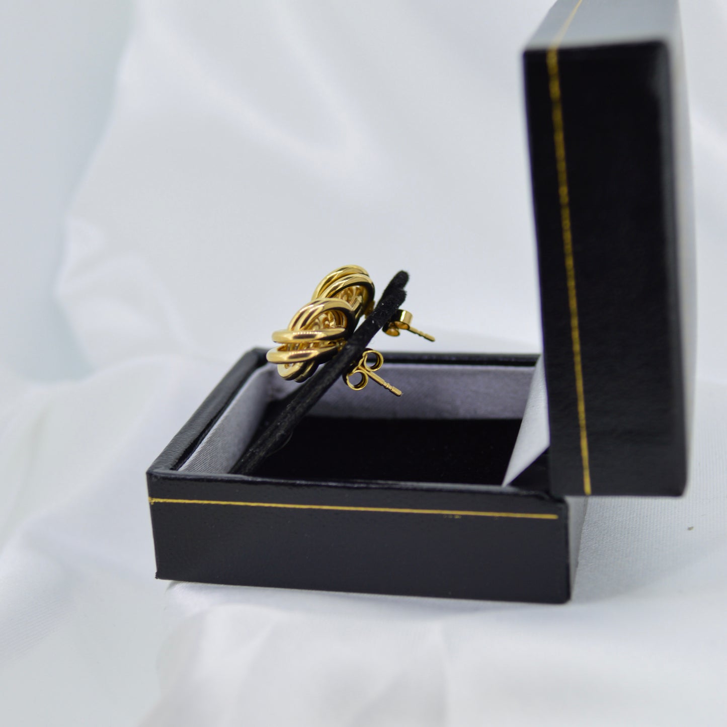 9ct Yellow Gold Knot Earrings