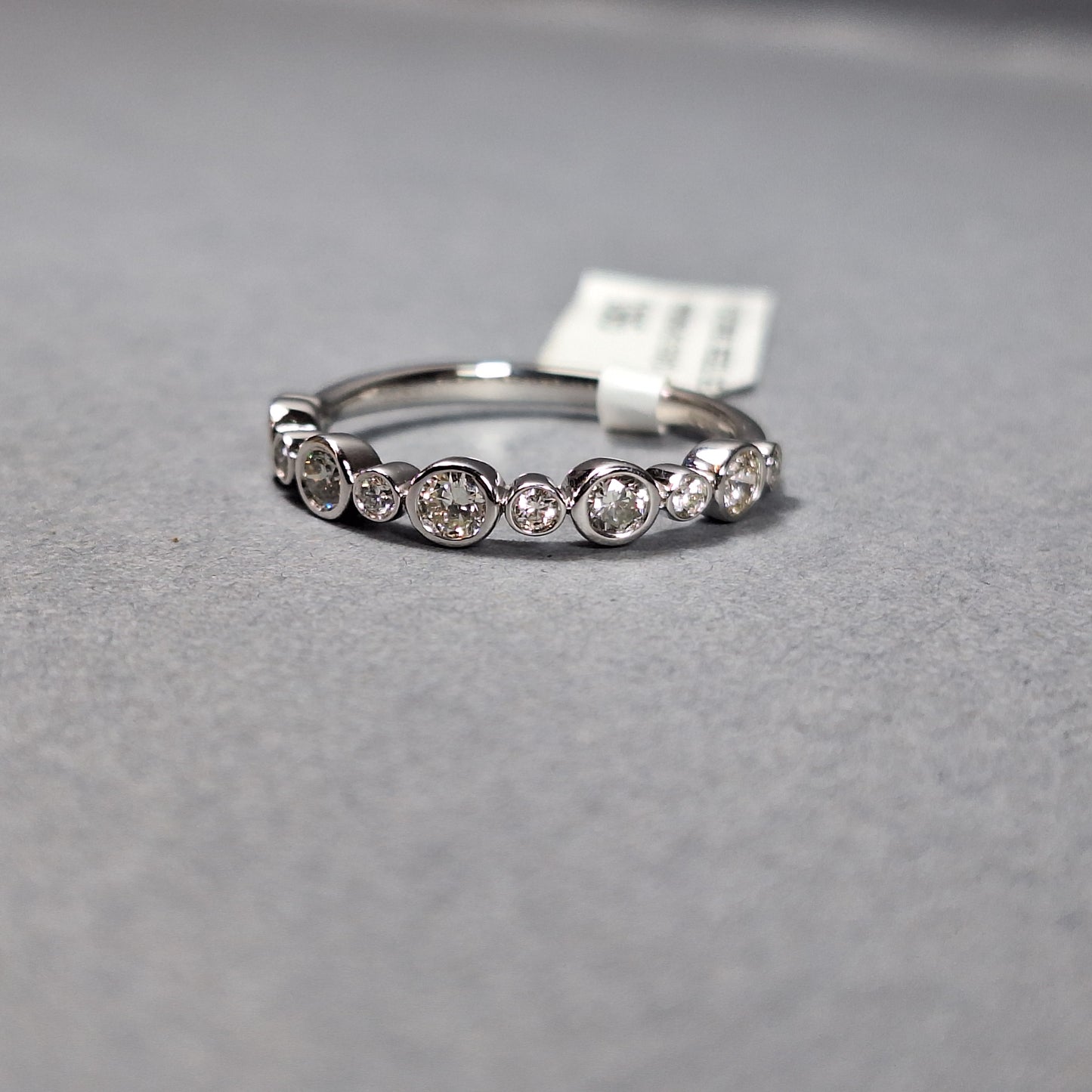 New Platinum Half Eternity Diamond Ring 0.5cts