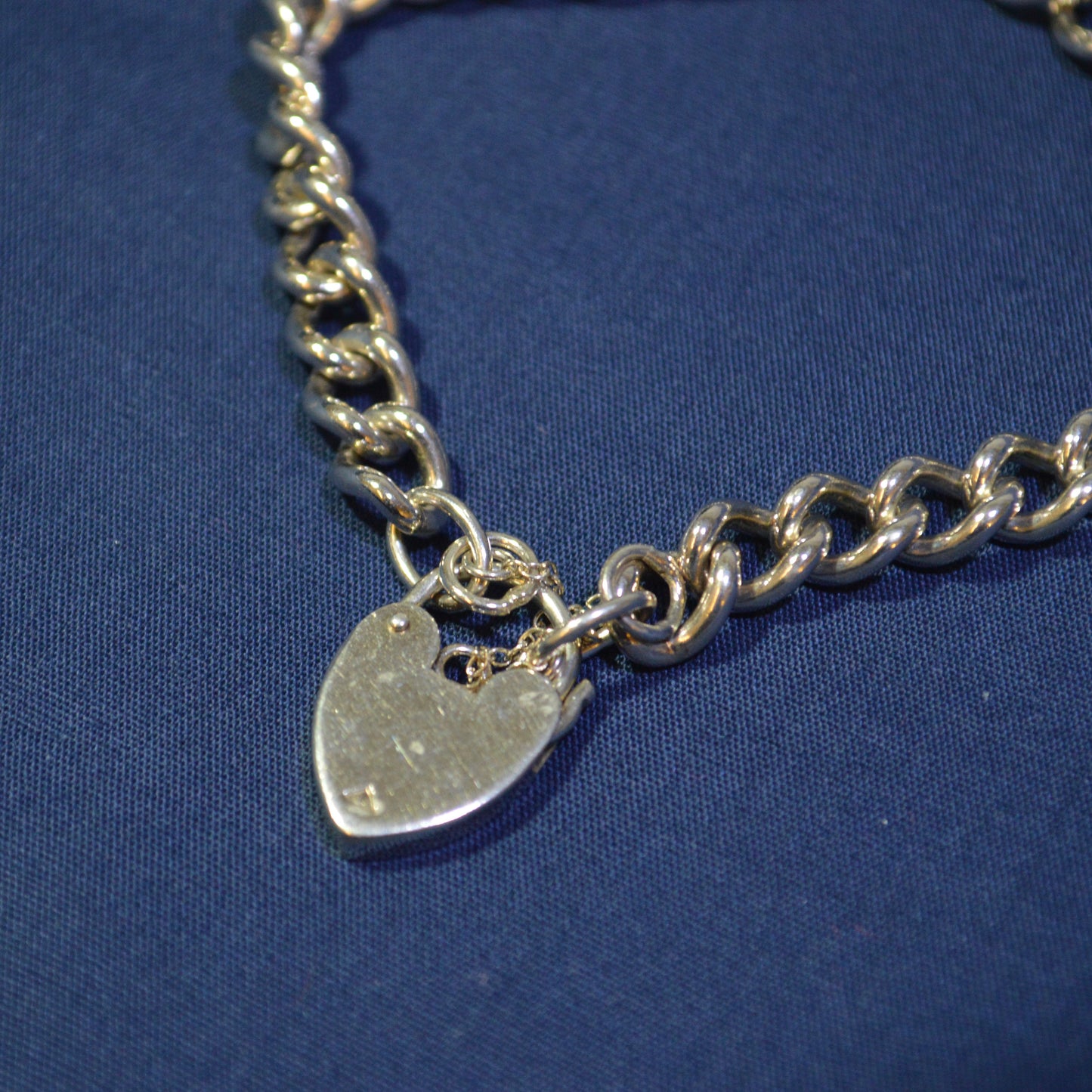 Silver charm bracelet