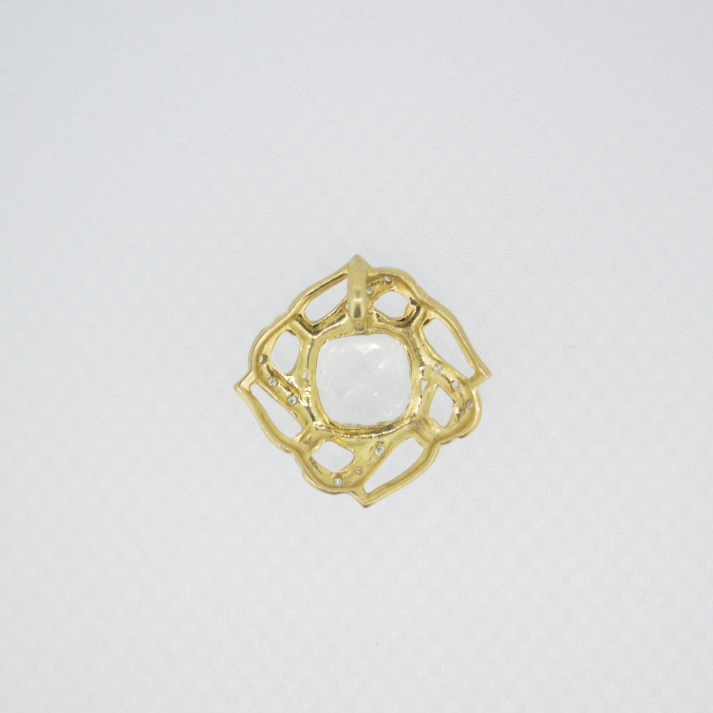Vintage 9ct Gold Kunzite Pendant
