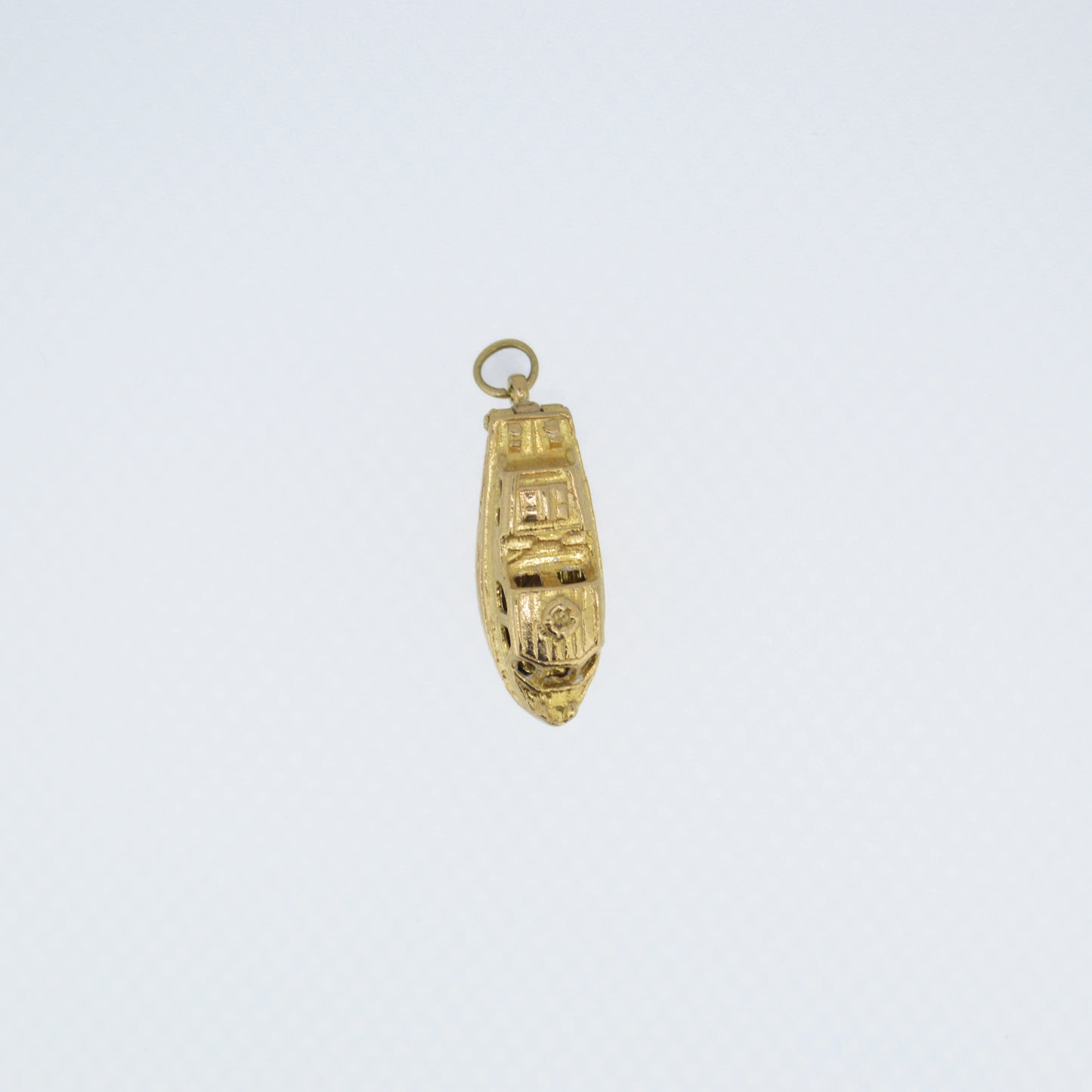 Vintage 9ct Gold Motor Boat Charm