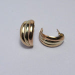 9ct yellow & rose Gold earring studs
