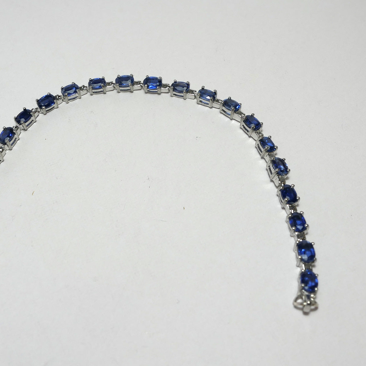 Silver Sapphire style Ladies Bracelet