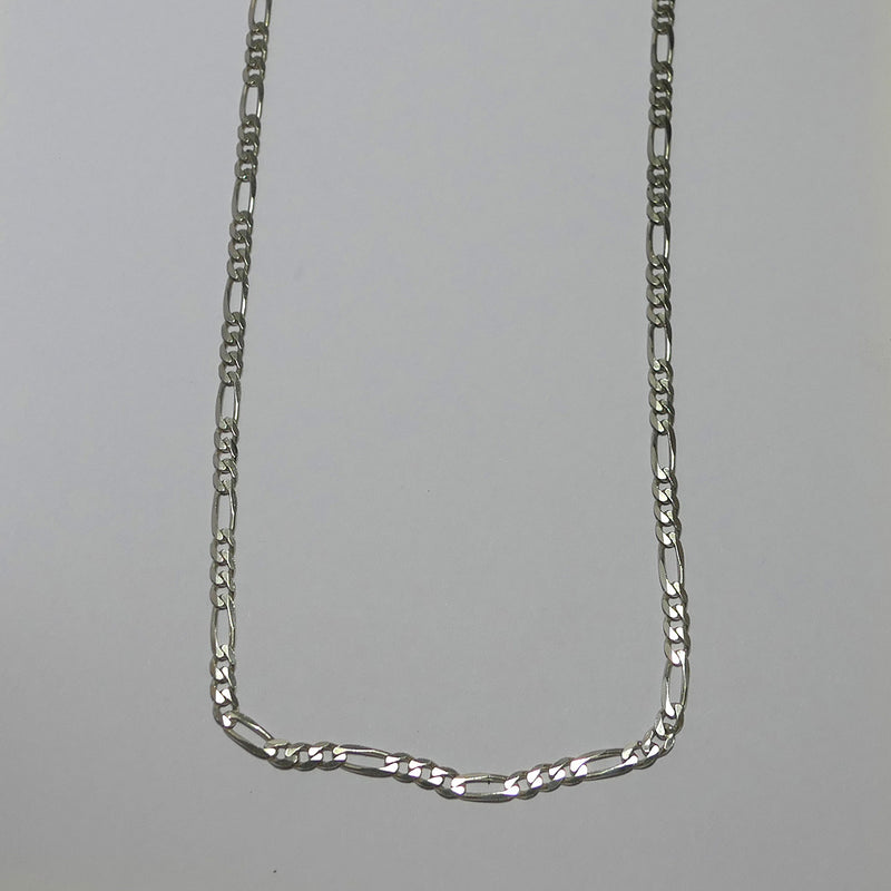 Silver Gents Figaro Chain