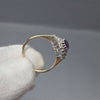 9ct Gold Amethyst and Diamond Dress Ring