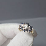 9ct Gold Sapphire and Diamond Dress Ring