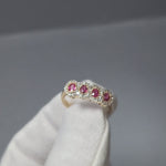 18ct Gold Ruby Diamond Dress Ring