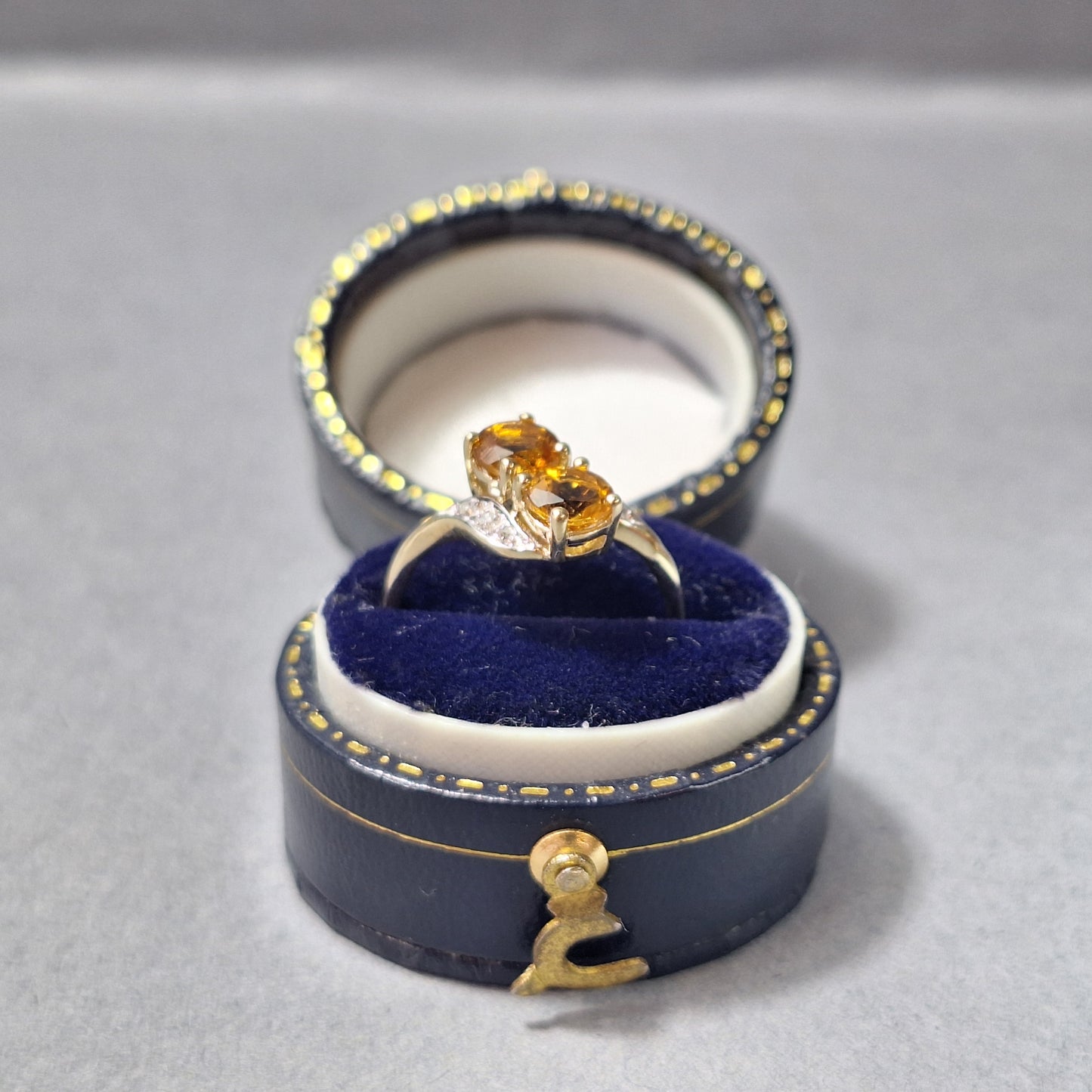 9ct Gold Citrine Dress Ring