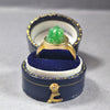 Vintage Unique 18ct Yellow gold Jade Frog rings