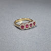 18ct Gold Ruby Diamond Dress Ring