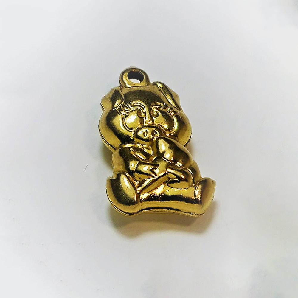 Vintage 9ct Gold Pig Charm