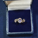 9ct lilac gemstone ring