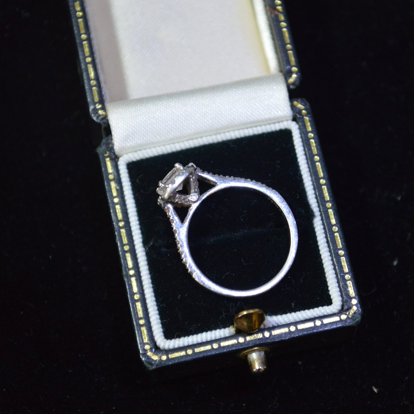Lab Grown Princess Cut 0.54 Carat Diamond Platinum Ring