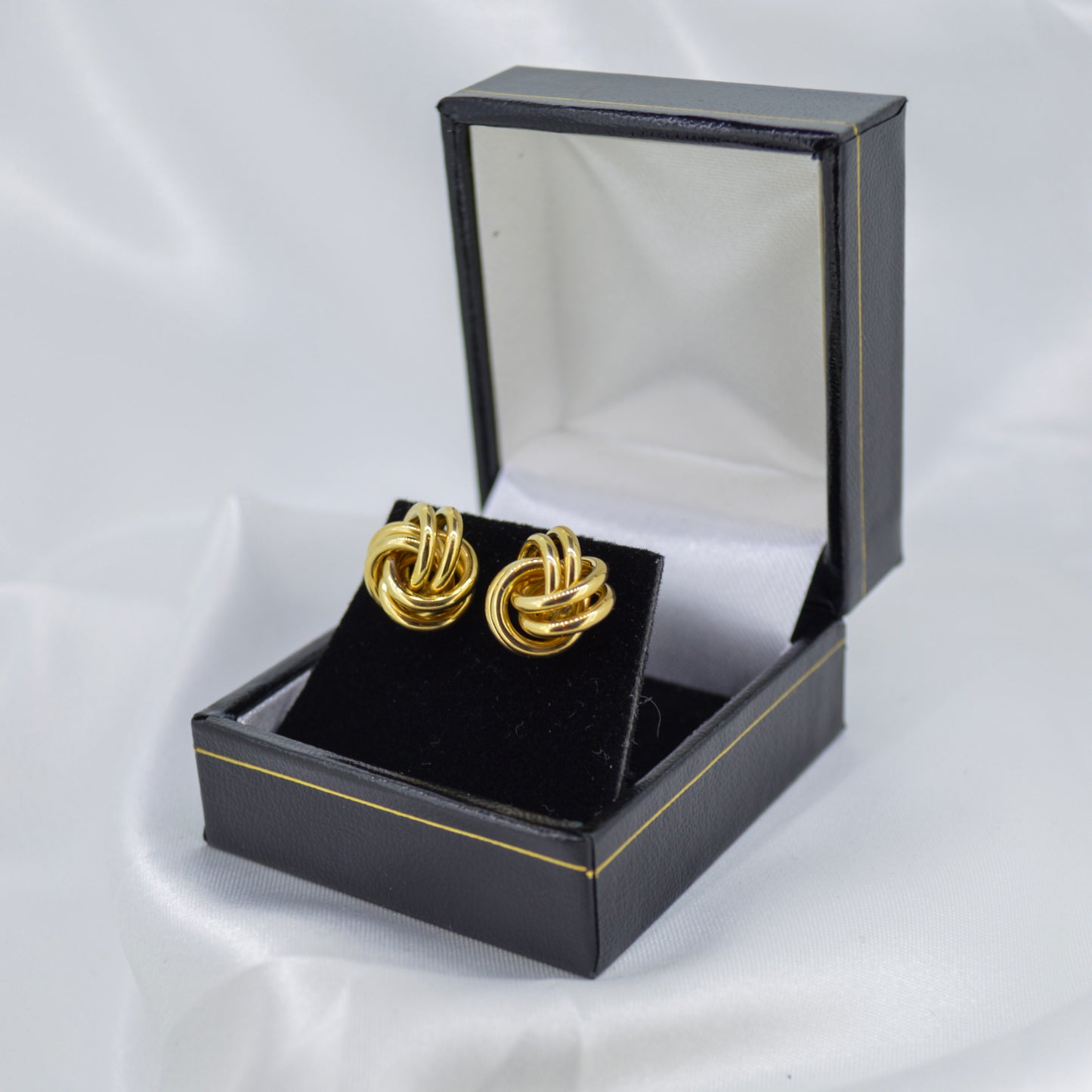 9ct Yellow Gold Knot Earrings