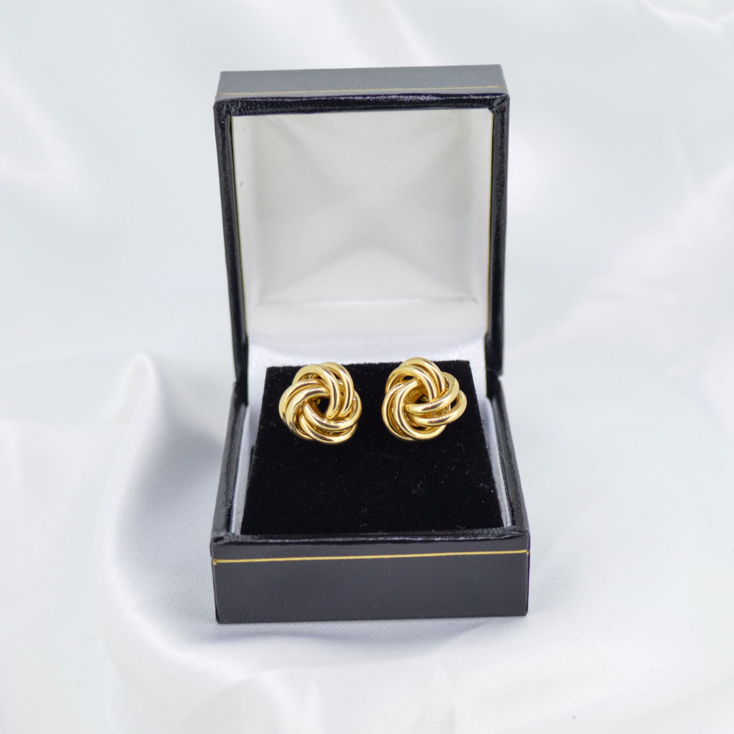 9ct Yellow Gold Knot Earrings