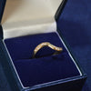 18ct wave ring