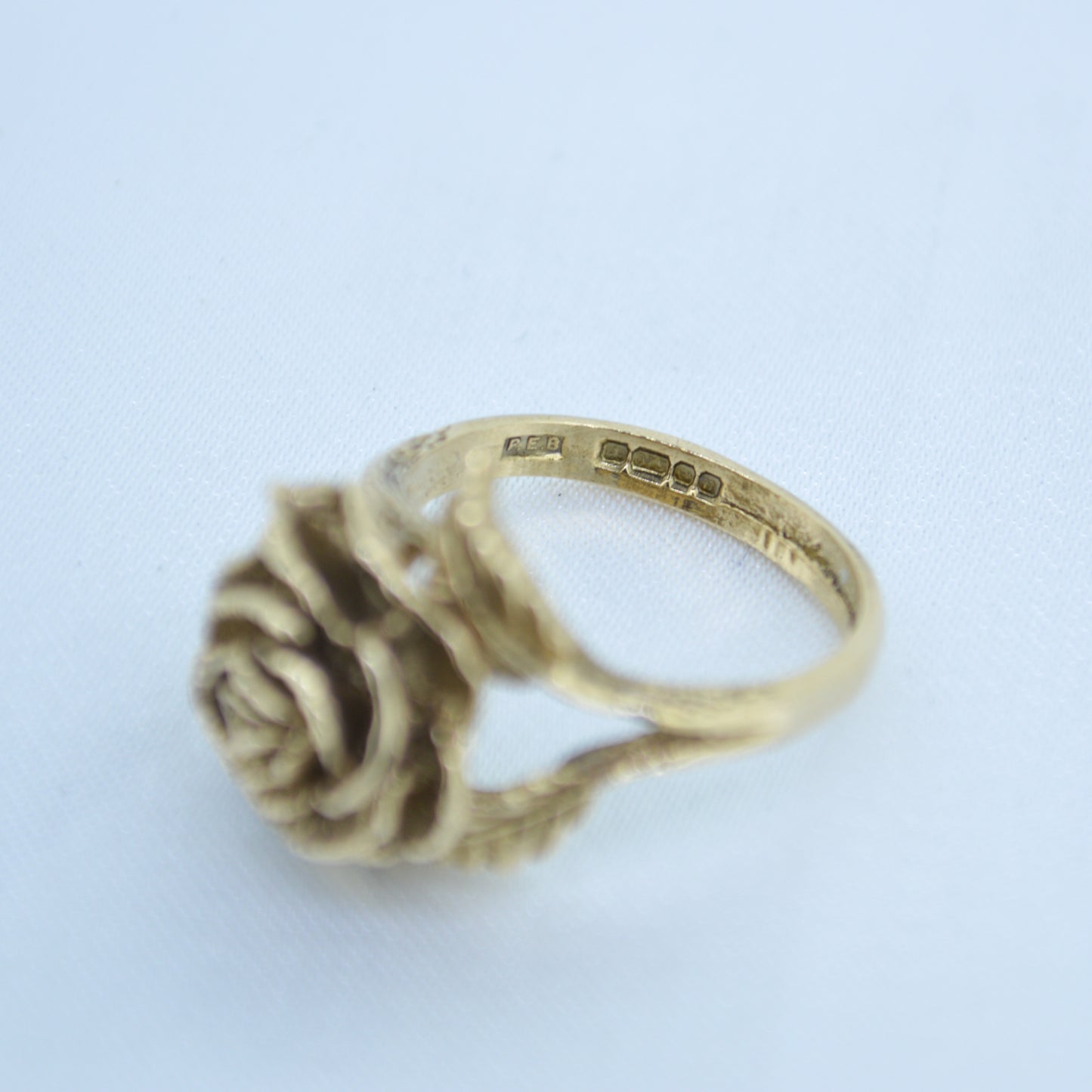 9ct Gold Rose Flower Ring