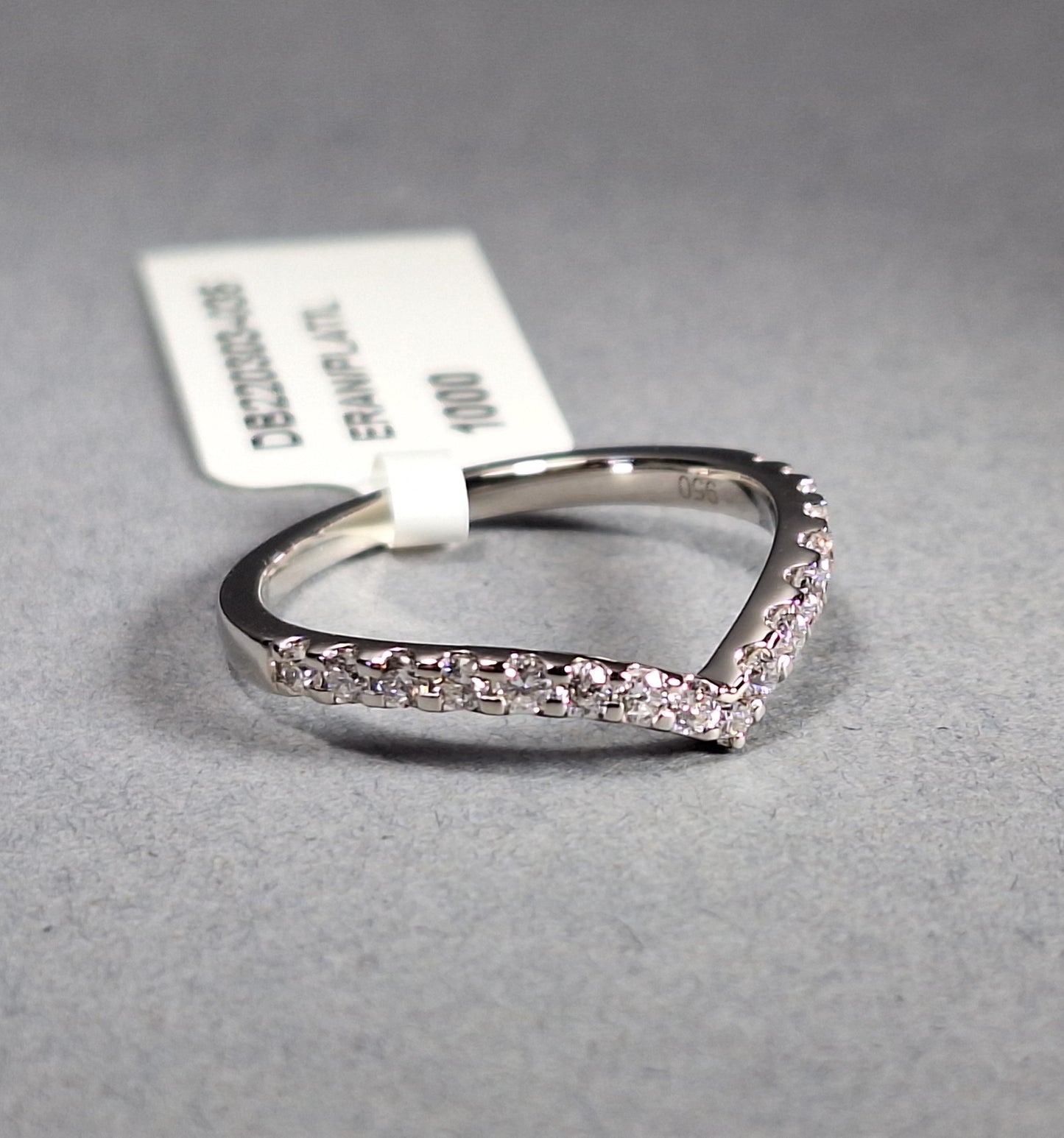 New Platinum Half eternity Diamond Ring