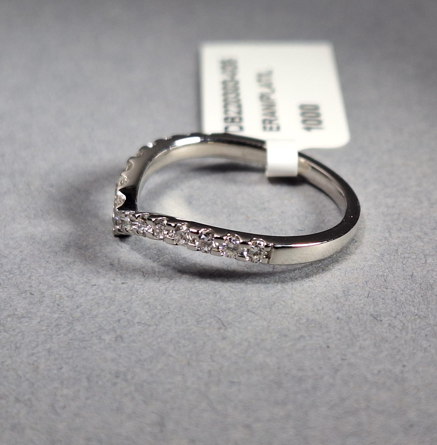 New Platinum Half eternity Diamond Ring