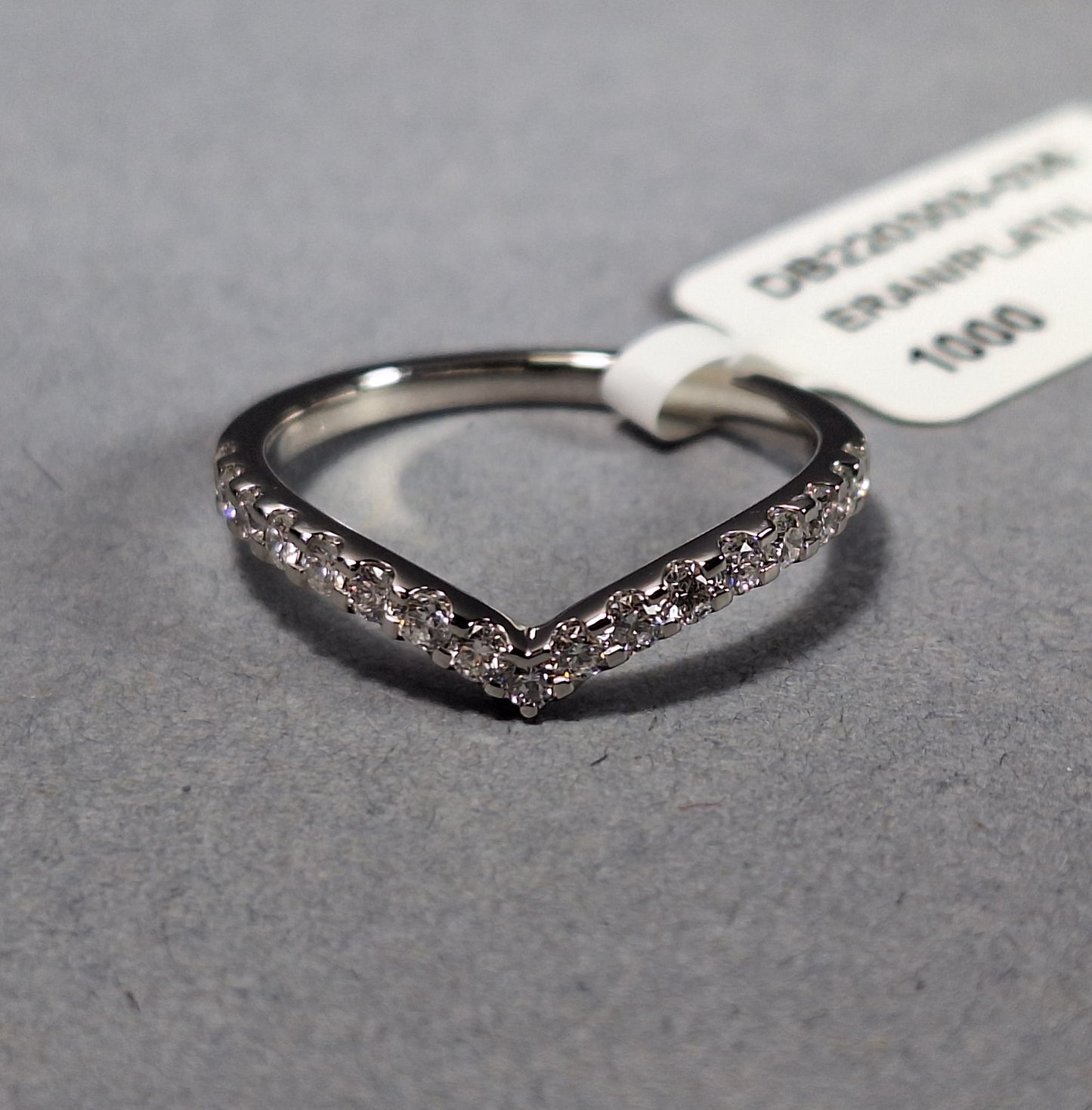 New Platinum Half eternity Diamond Ring
