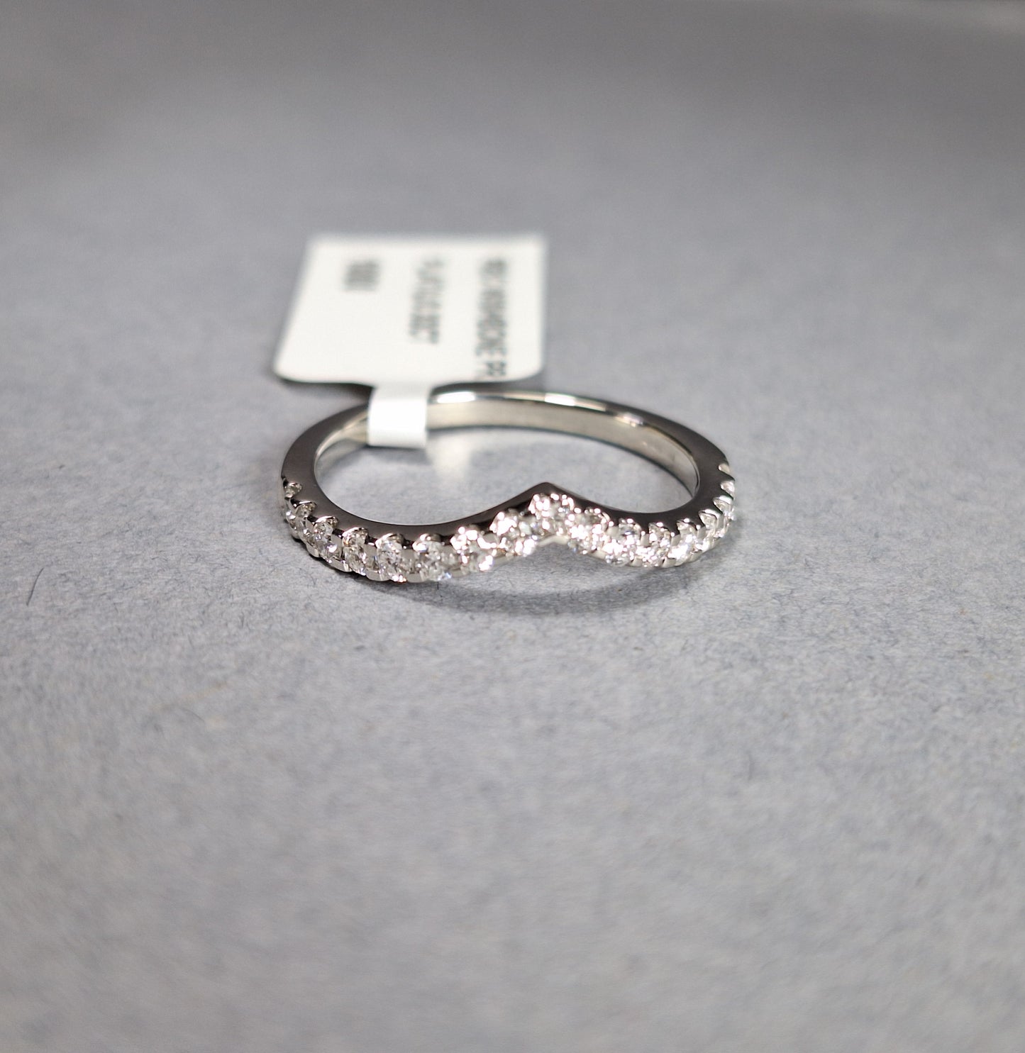 New Platinum Half eternity Diamond Ring