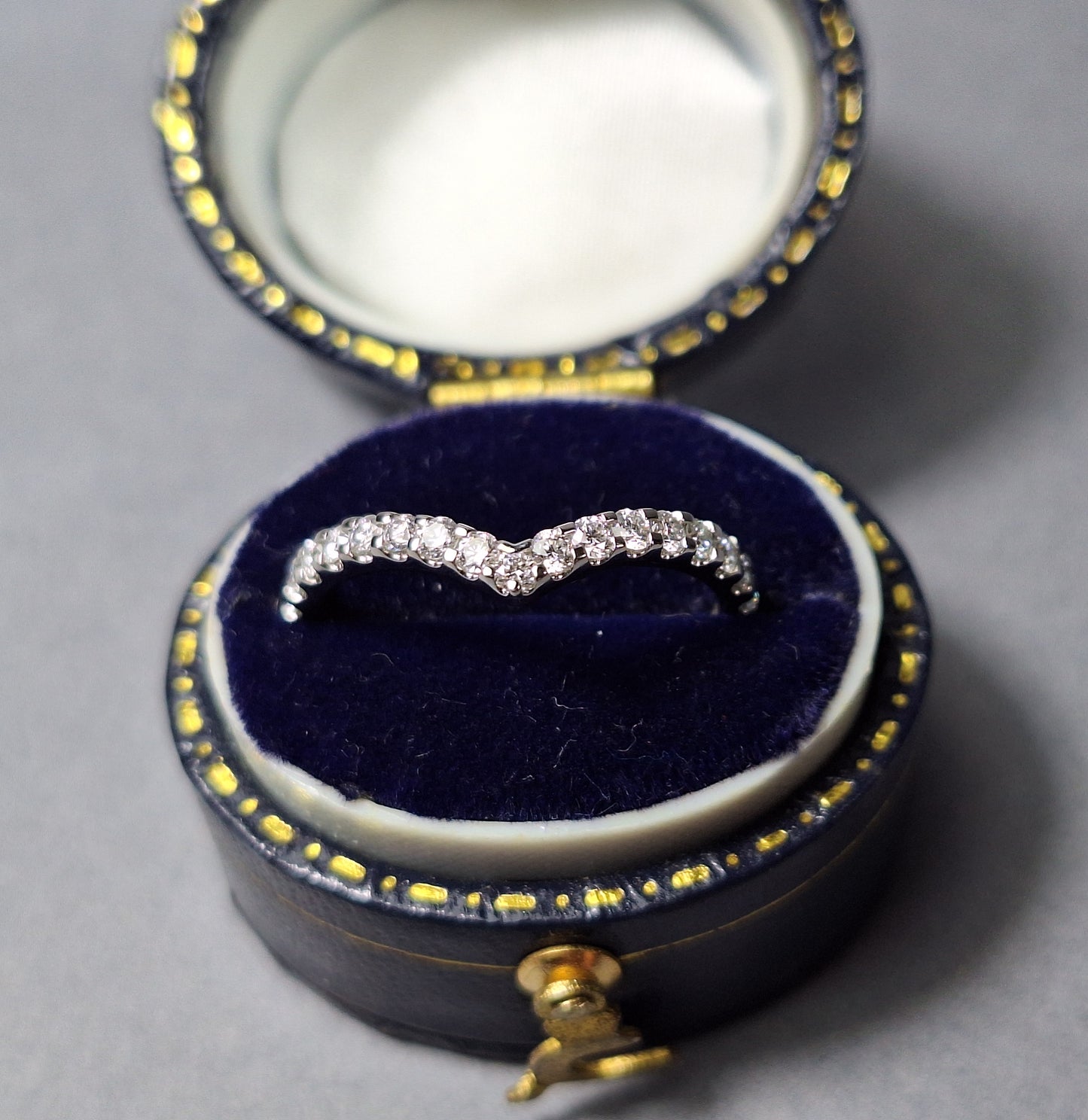 New Platinum Half eternity Diamond Ring