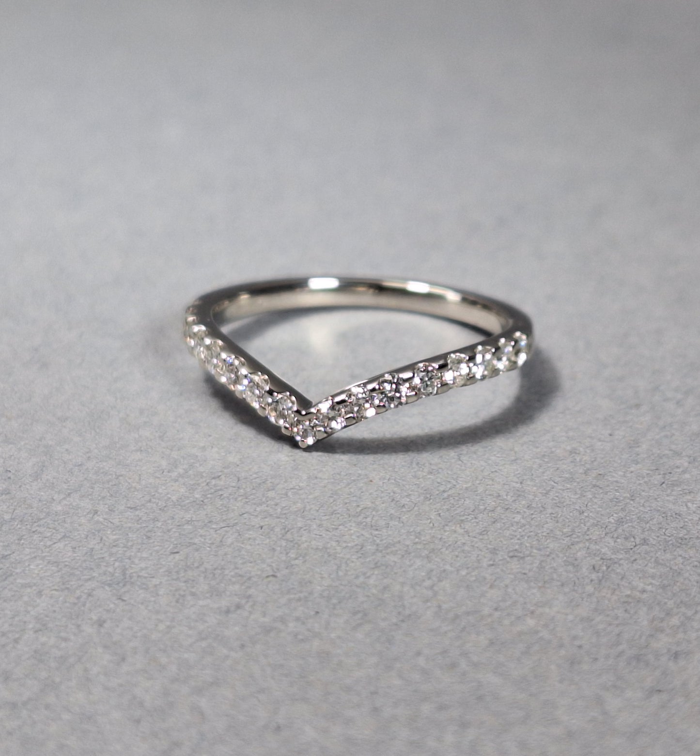 New Platinum Half eternity Diamond Ring