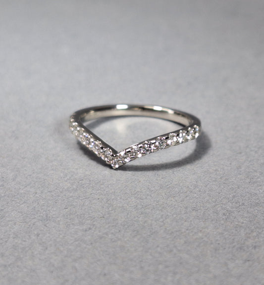 New Platinum Half eternity Diamond Ring