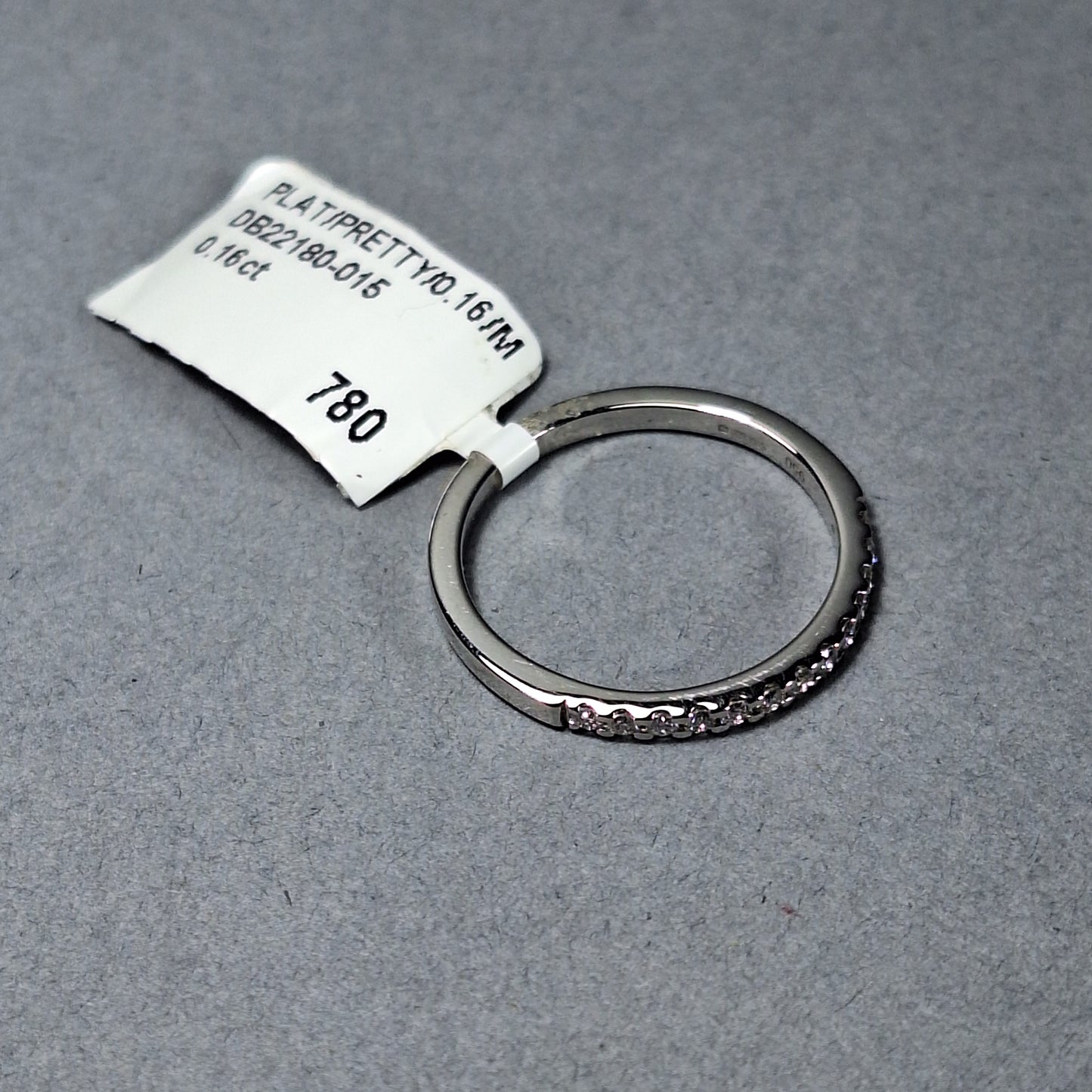 New Platinum Half Eternity Diamond Ring