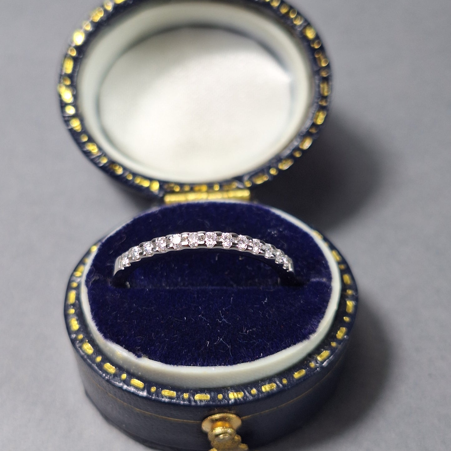 New Platinum Half Eternity Diamond Ring