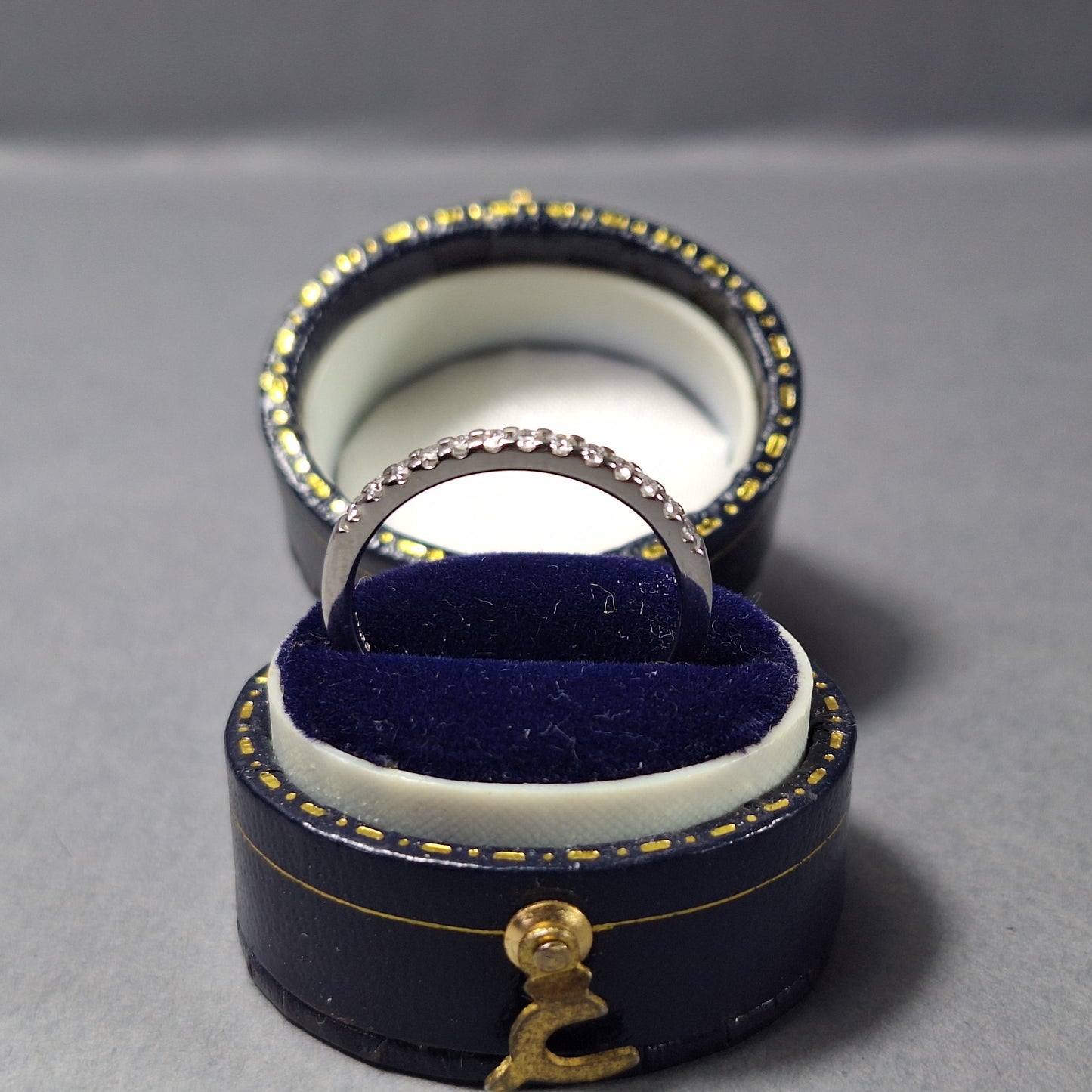 New Platinum Half Eternity Diamond Ring