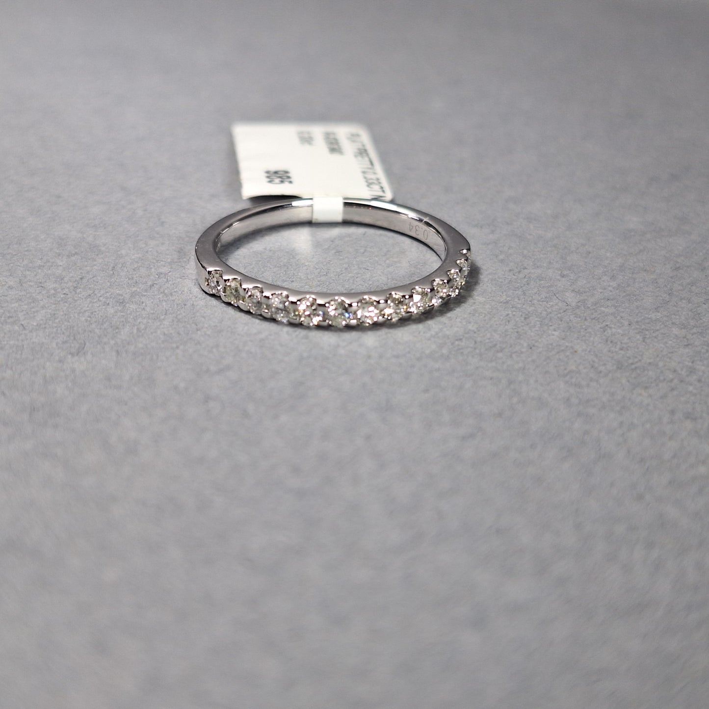 New Platinum Half Eternity Diamond Ring