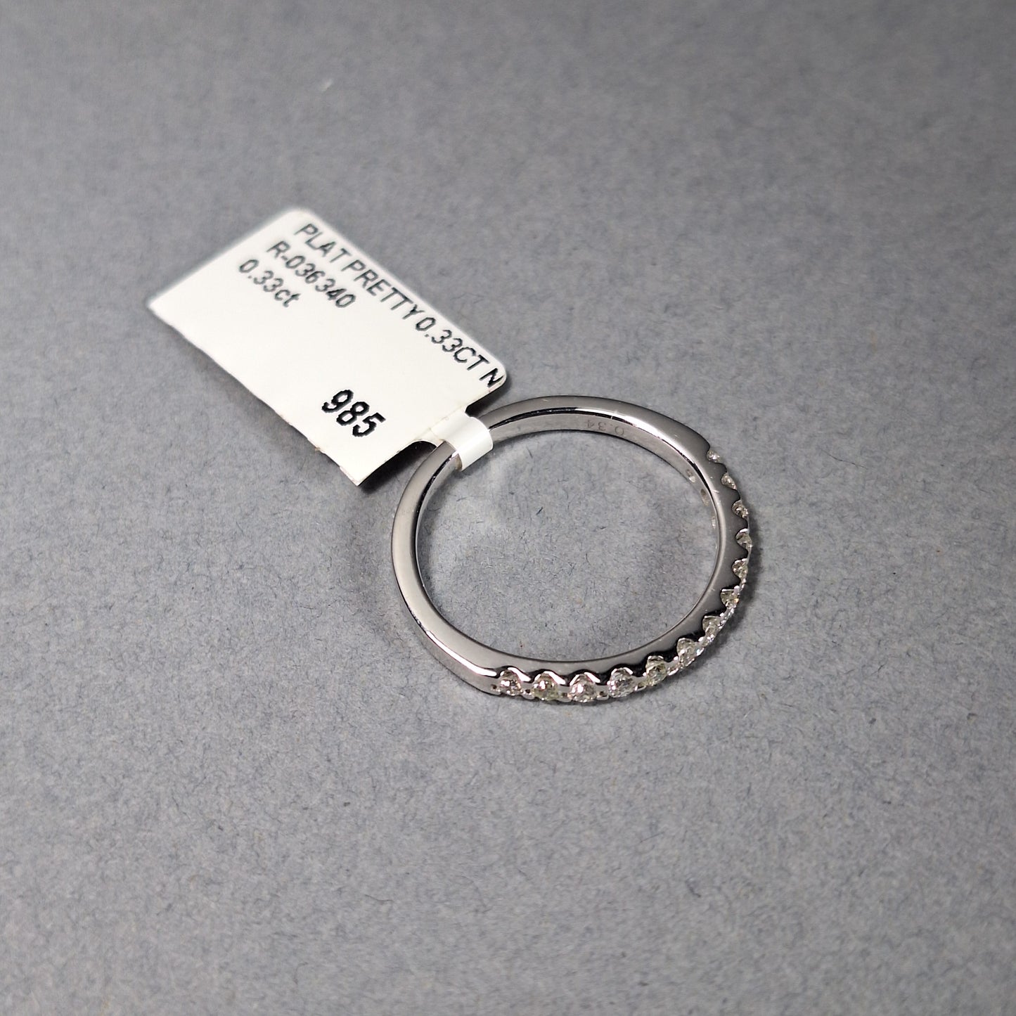 New Platinum Half Eternity Diamond Ring