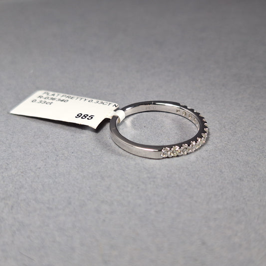 New Platinum Half Eternity Diamond Ring