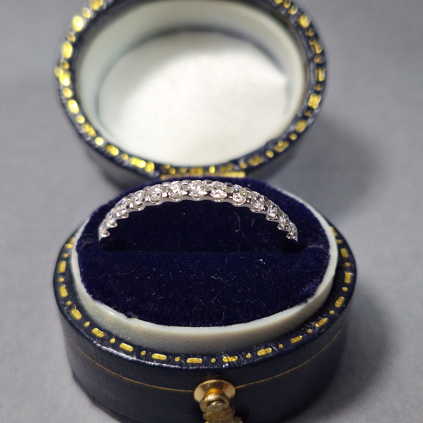 New Platinum Half Eternity Diamond Ring