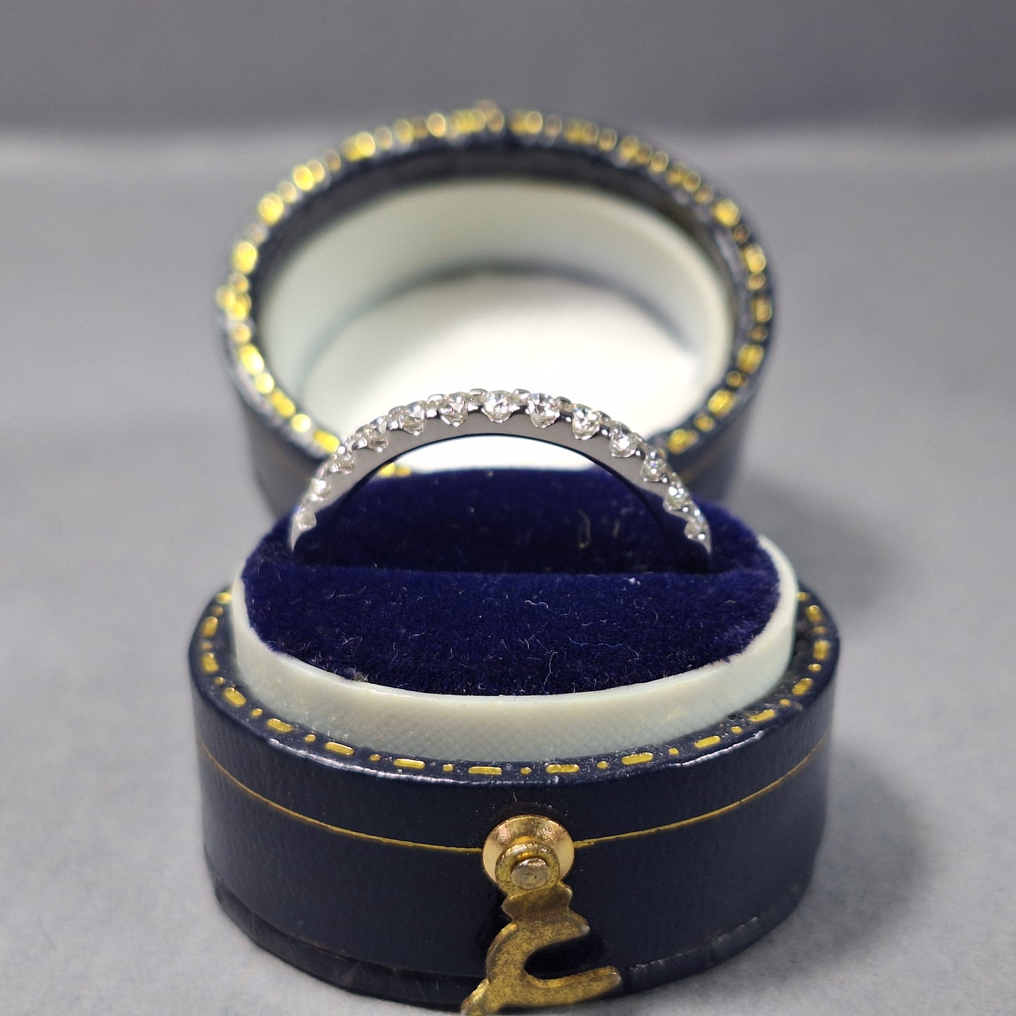 New Platinum Half Eternity Diamond Ring