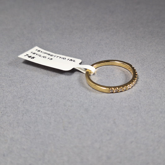 New 18ct Yellow Gold Diamond Half Eternity