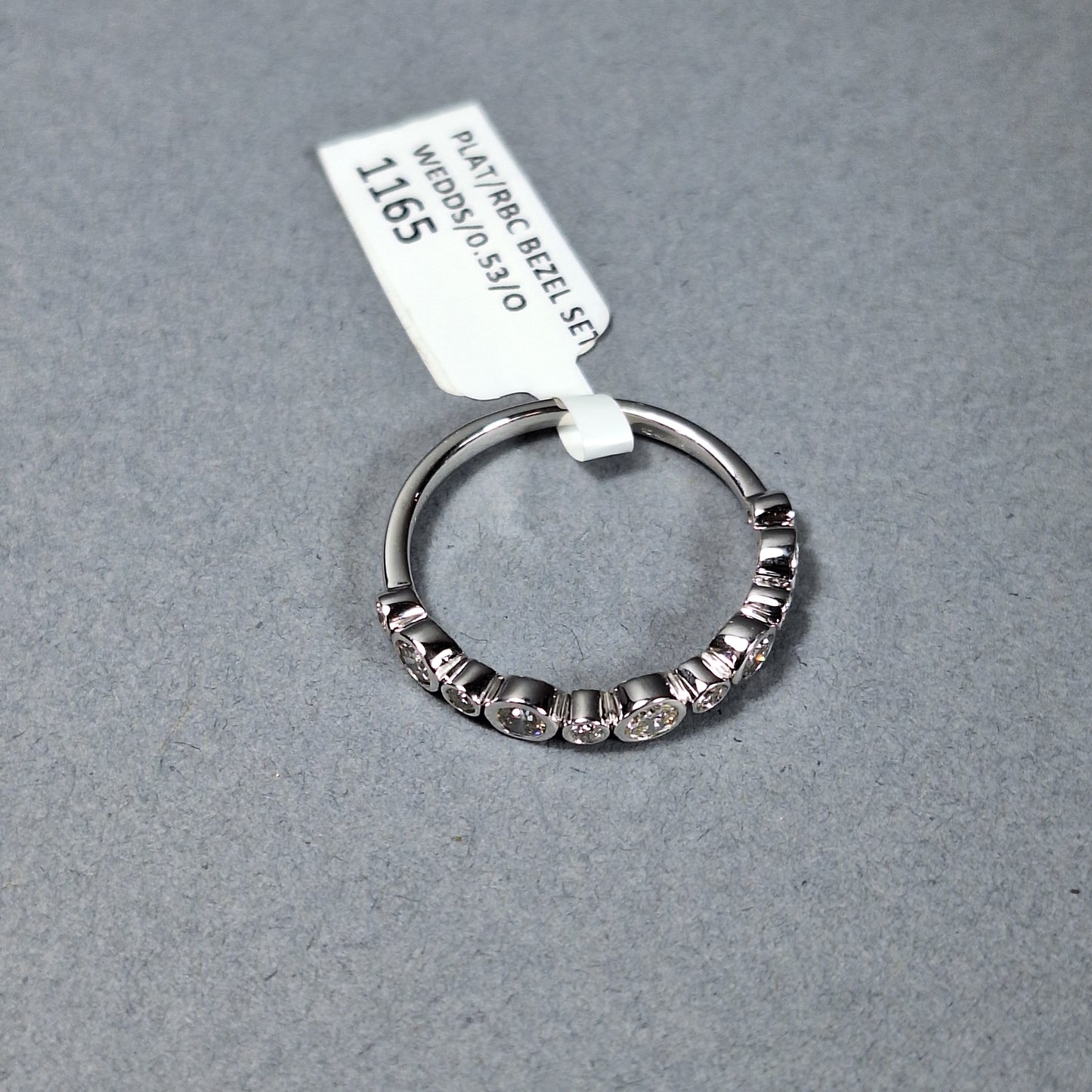 New Platinum Half Eternity Diamond Ring 0.5cts