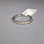 New Platinum Stunning Half Carat Diamond Half Eternity ring