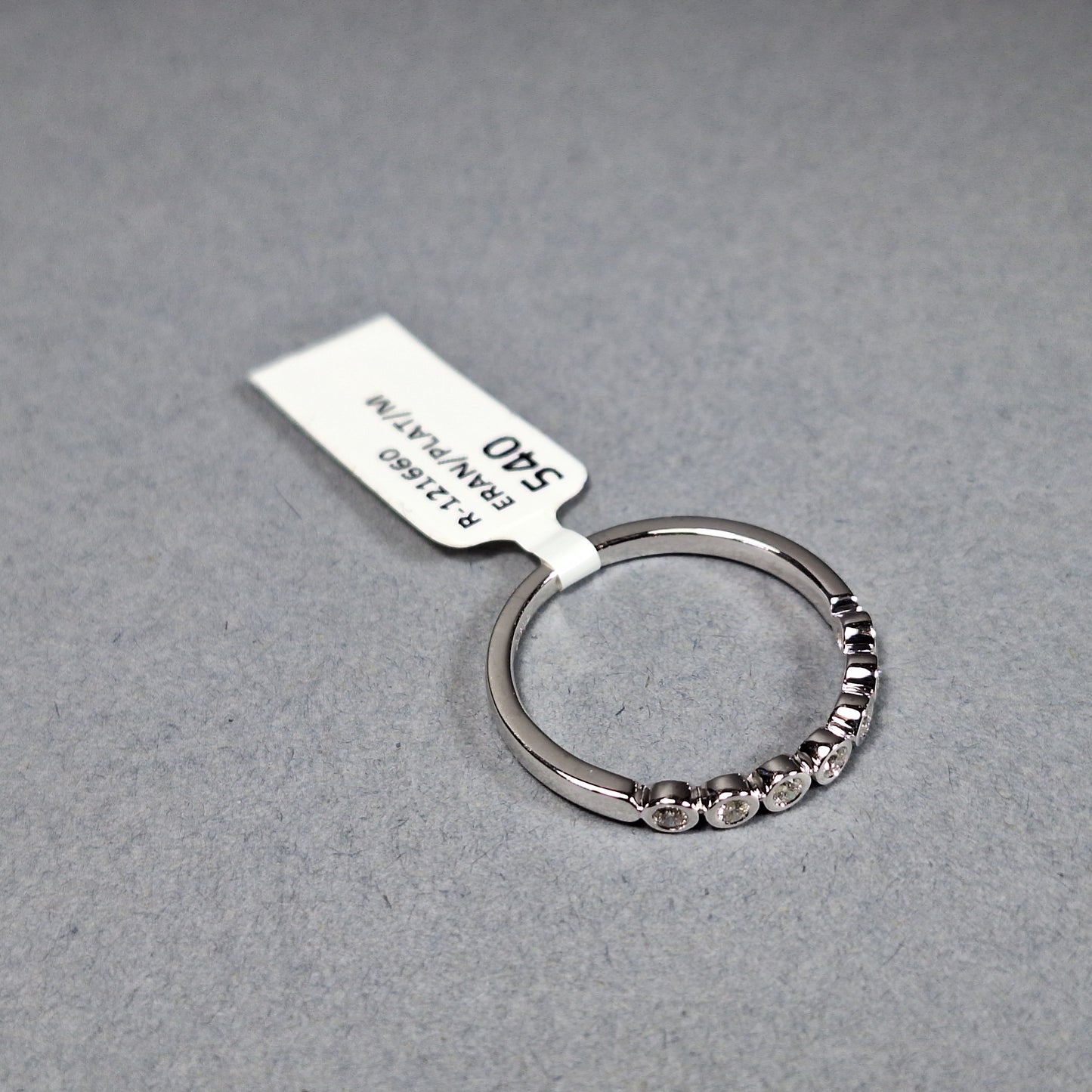 New Platinum Half Eternity Diamond Ring