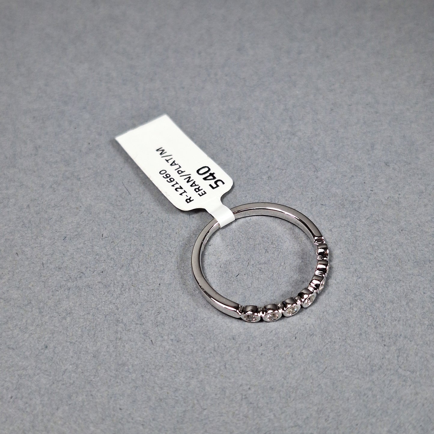 New Platinum Half Eternity Diamond Ring