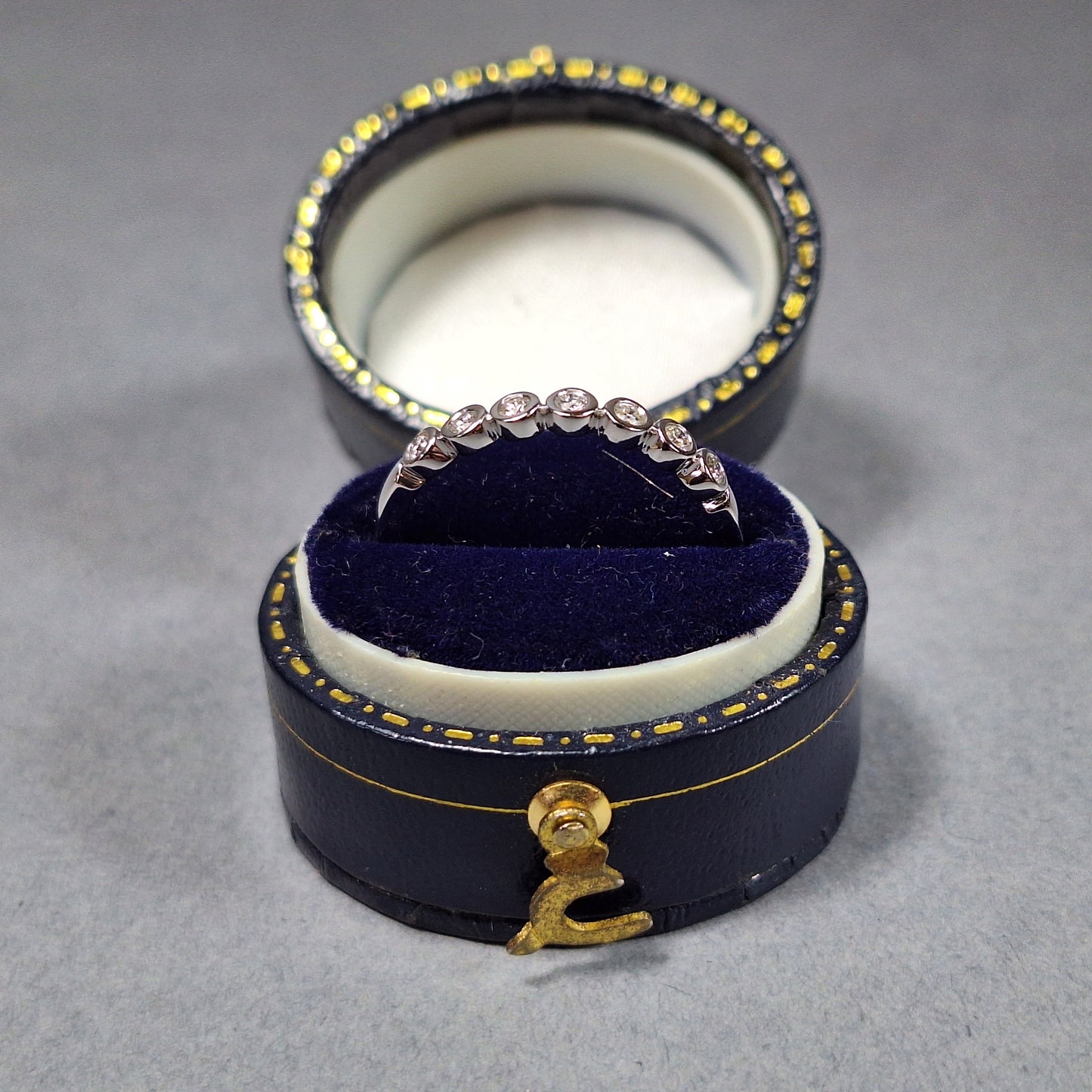 New Platinum Half Eternity Diamond Ring