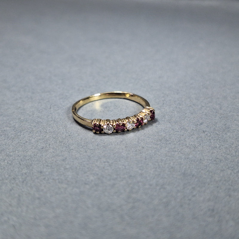 9ct Gold Ruby Diamond Ring