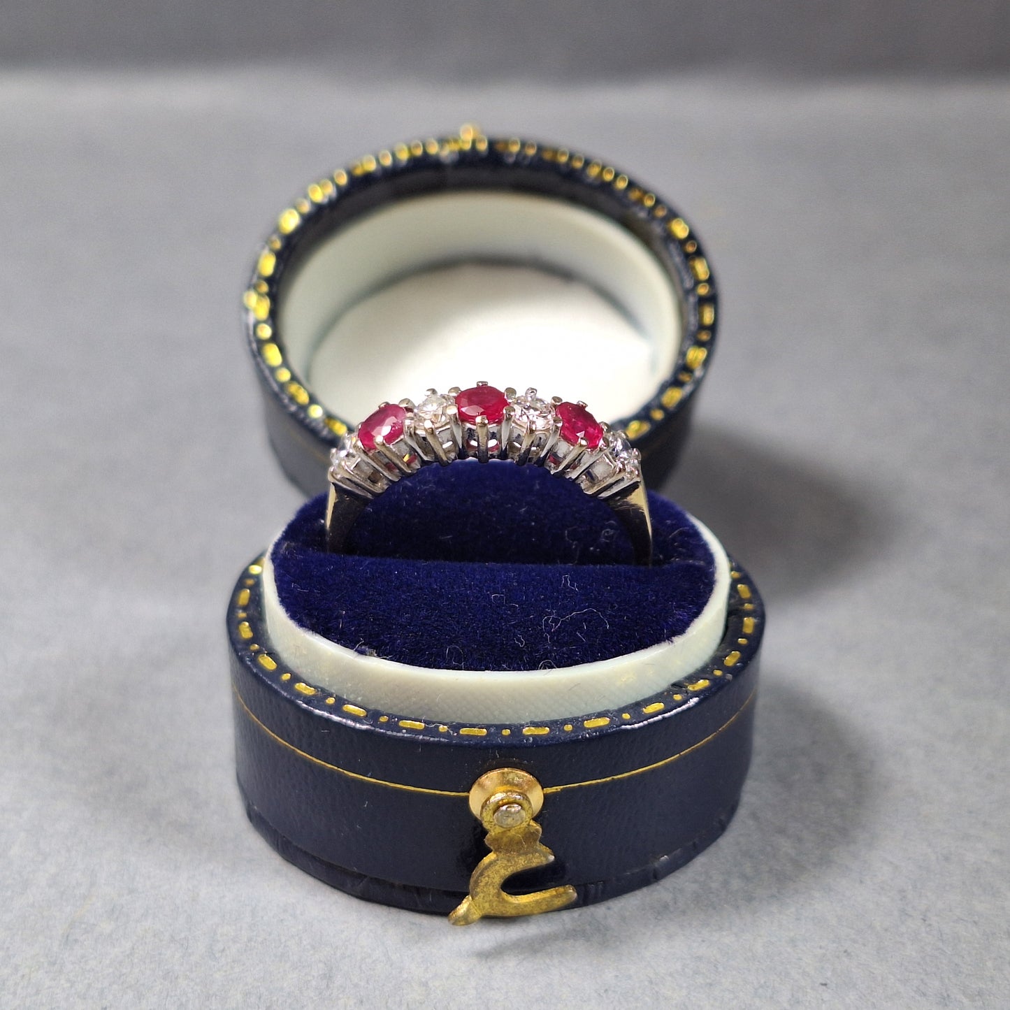 18ct Gold Ruby and Diamond Dress Ring