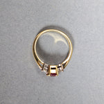 18ct Gold Ruby and Diamond Ring