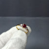 18ct Gold Ruby and Diamond Ring