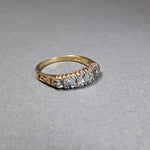 9ct Gold, Blue Topaz and Diamond Dress Ring