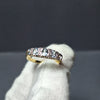 9ct Gold, Blue Topaz and Diamond Dress Ring