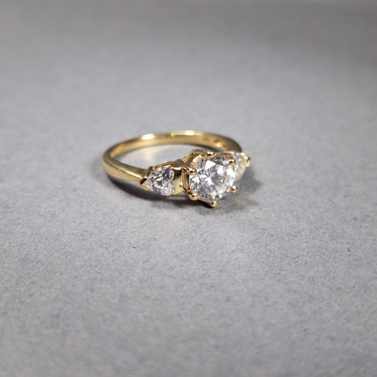 9ct Gold Cubic Zirconia Dress Ring