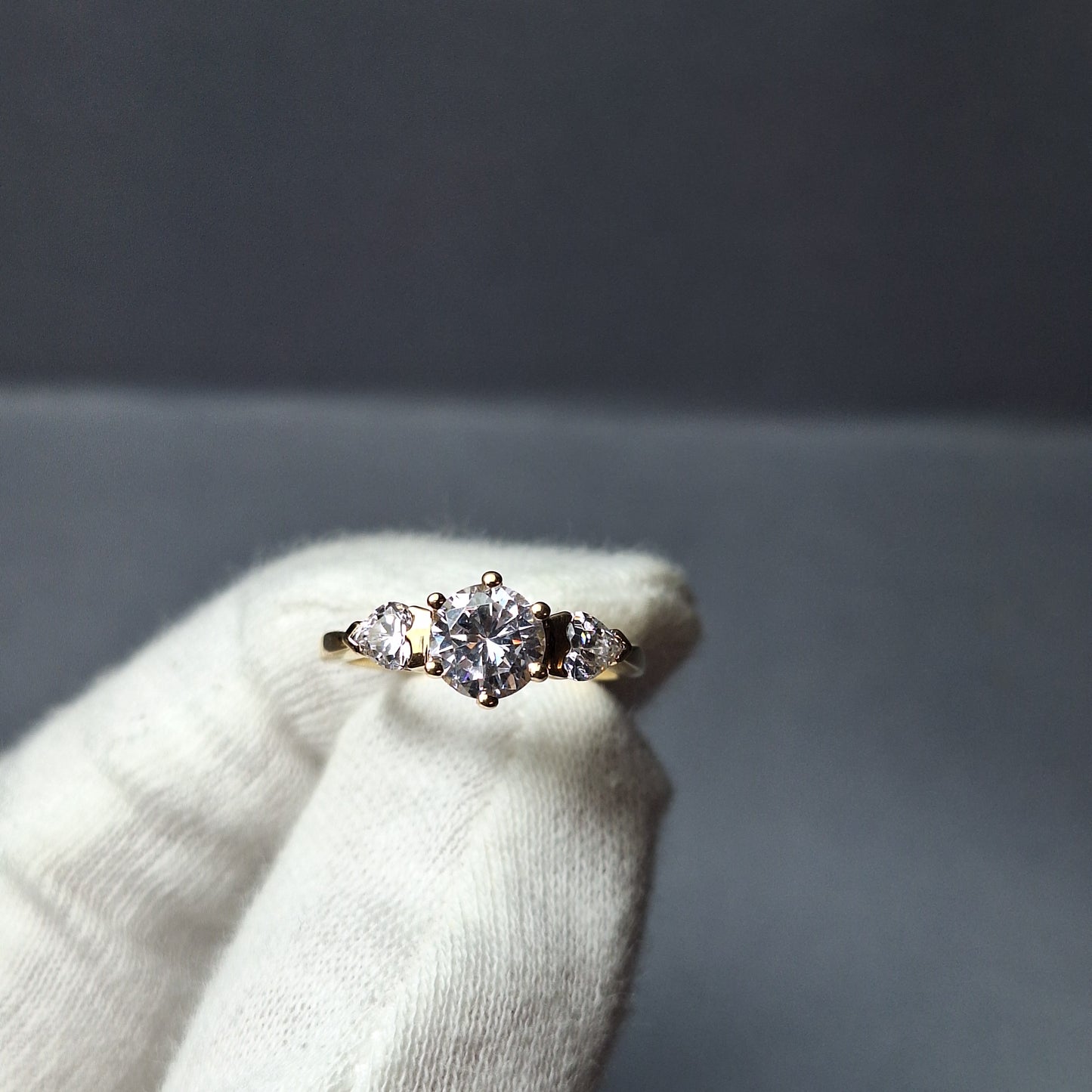 9ct Gold Cubic Zirconia Dress Ring